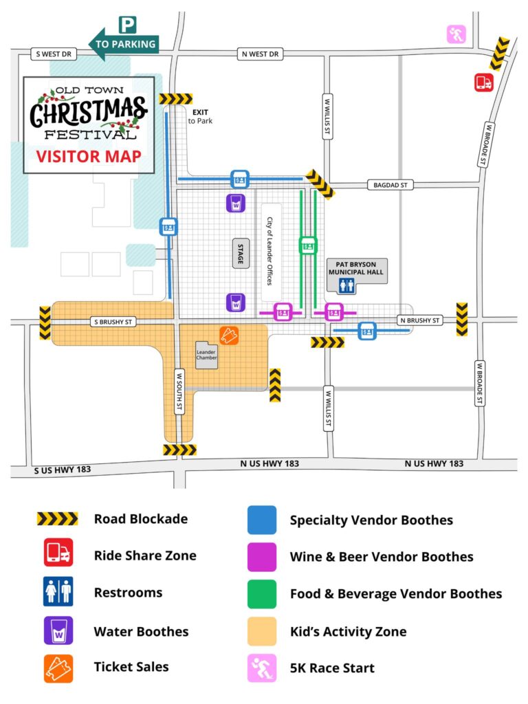 Old Town Christmas Festival map